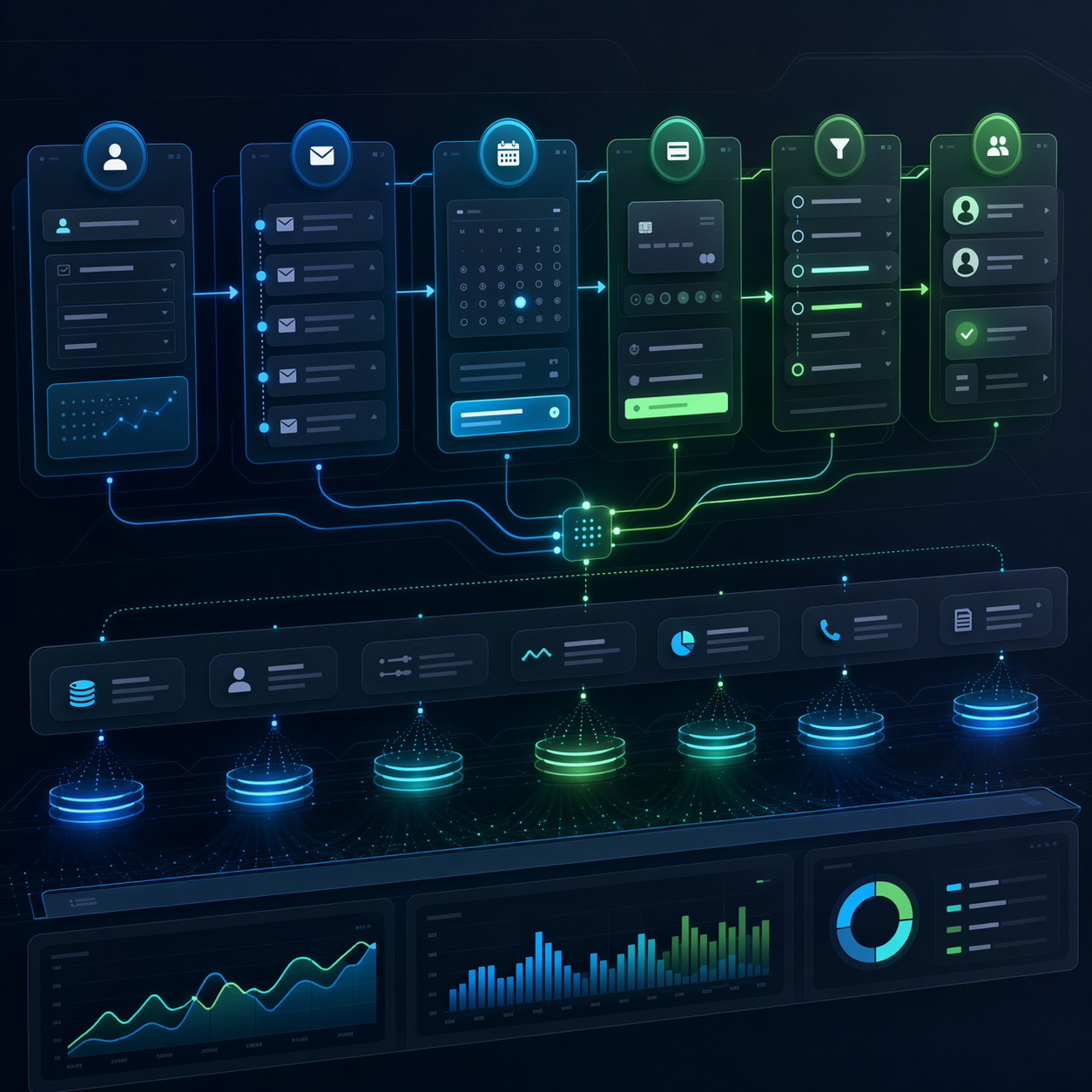 Revenue path map showing lead capture, nurture, booking, and handoff logic before a CRM migration.